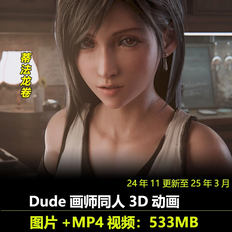 蒂法龙卷等3D动画更新作者Dude作品动漫视频素材-深栈博客