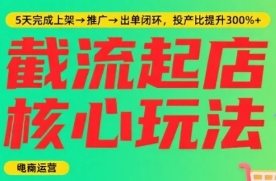 淘宝截流快速起店玩法，掌握暴力快速起店的流程-深栈博客